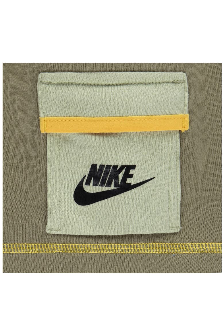 Swoosh Graphic T-Shirt & Knit Cargo Shorts Set, Alternate, color, EDRNEUTRAL