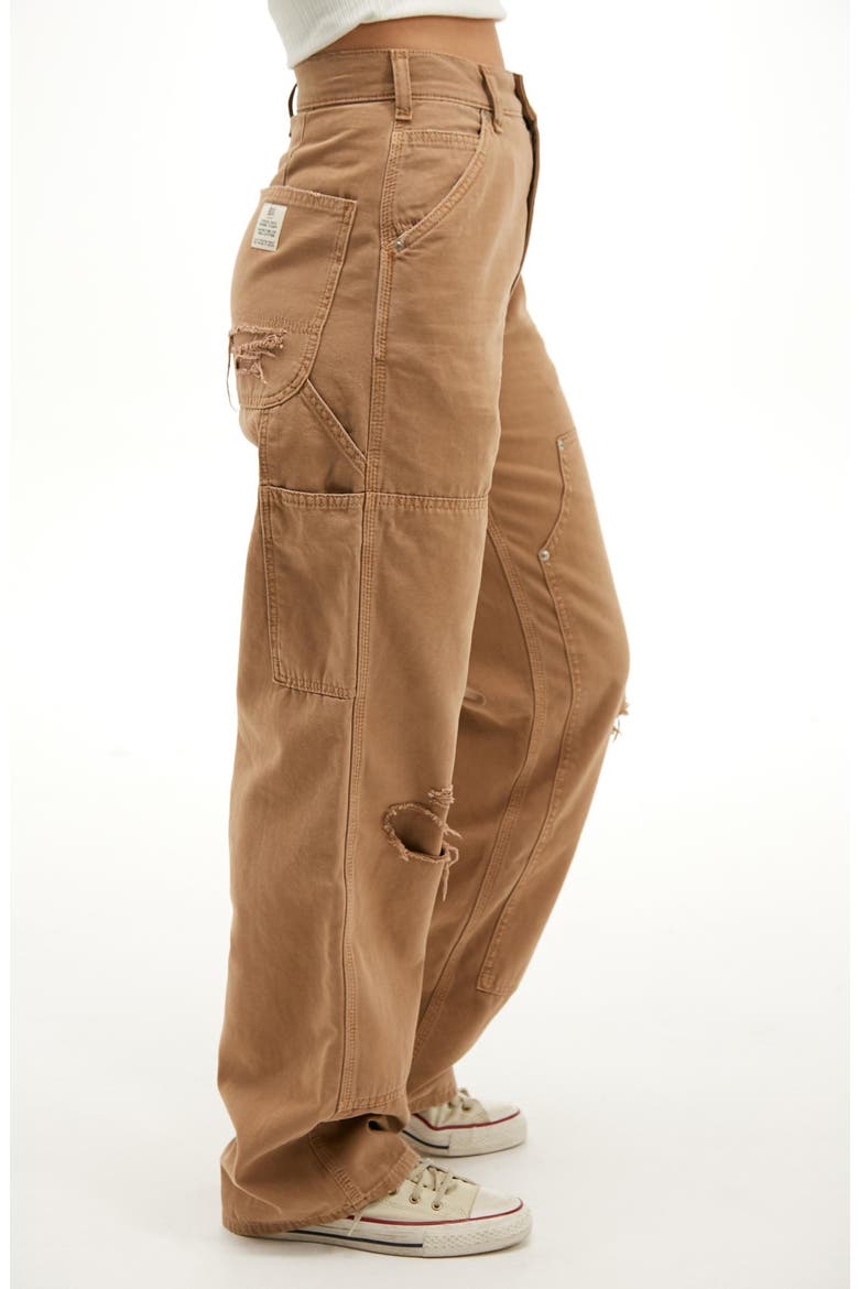 Distressed Cargo Pants, Alternate, color, TAWNY BIRCH