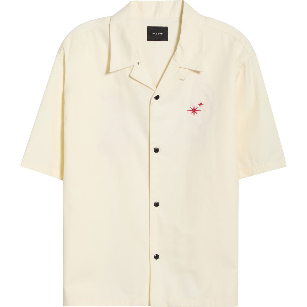 Pacsun Roam To Remember Camp Shirt In Neutral