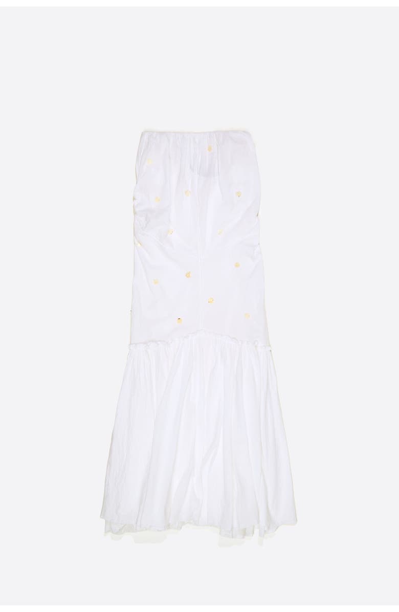 Bimba y Lola Ruched Strapless Dress, Alternate, color, White