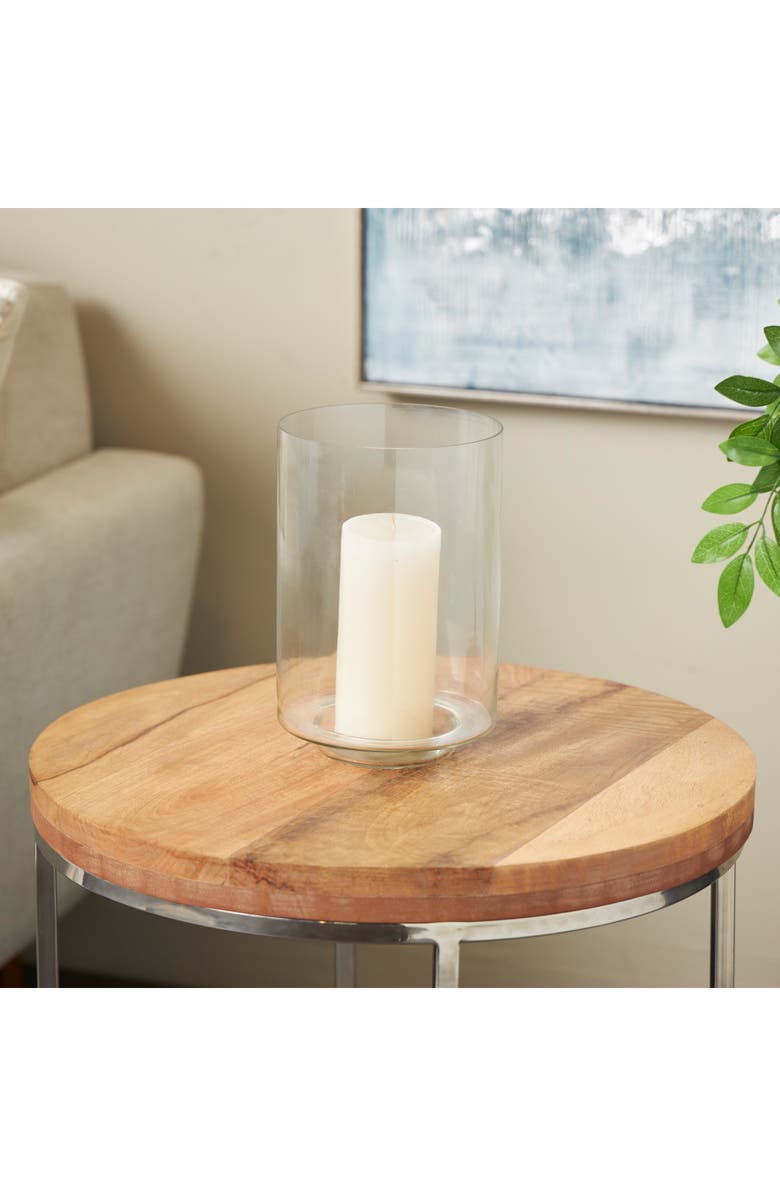 GINGER BIRCH STUDIO Glass Candleholder, Alternate, color, Clear