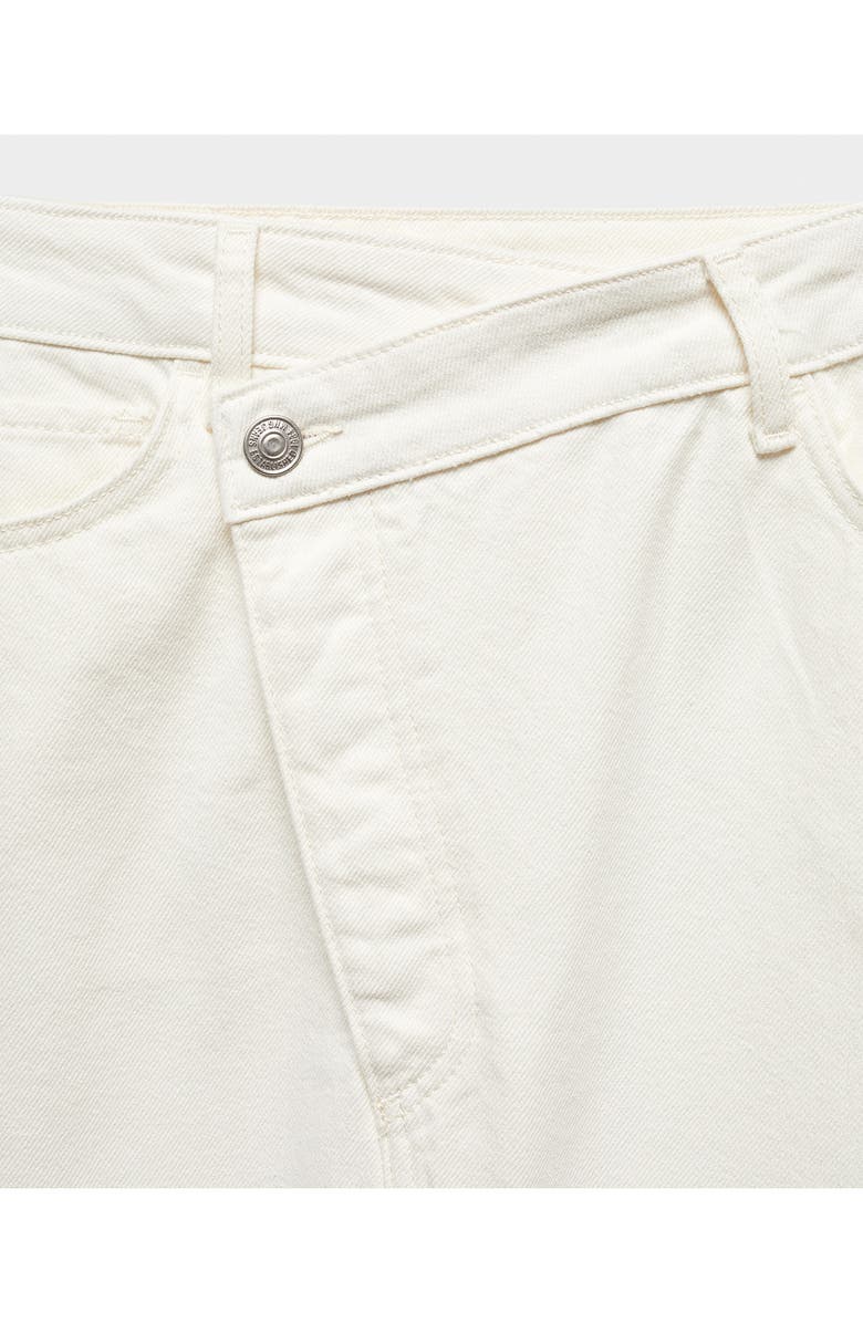 MANGO Slit Detail Denim Maxi Skirt, Alternate, color, 