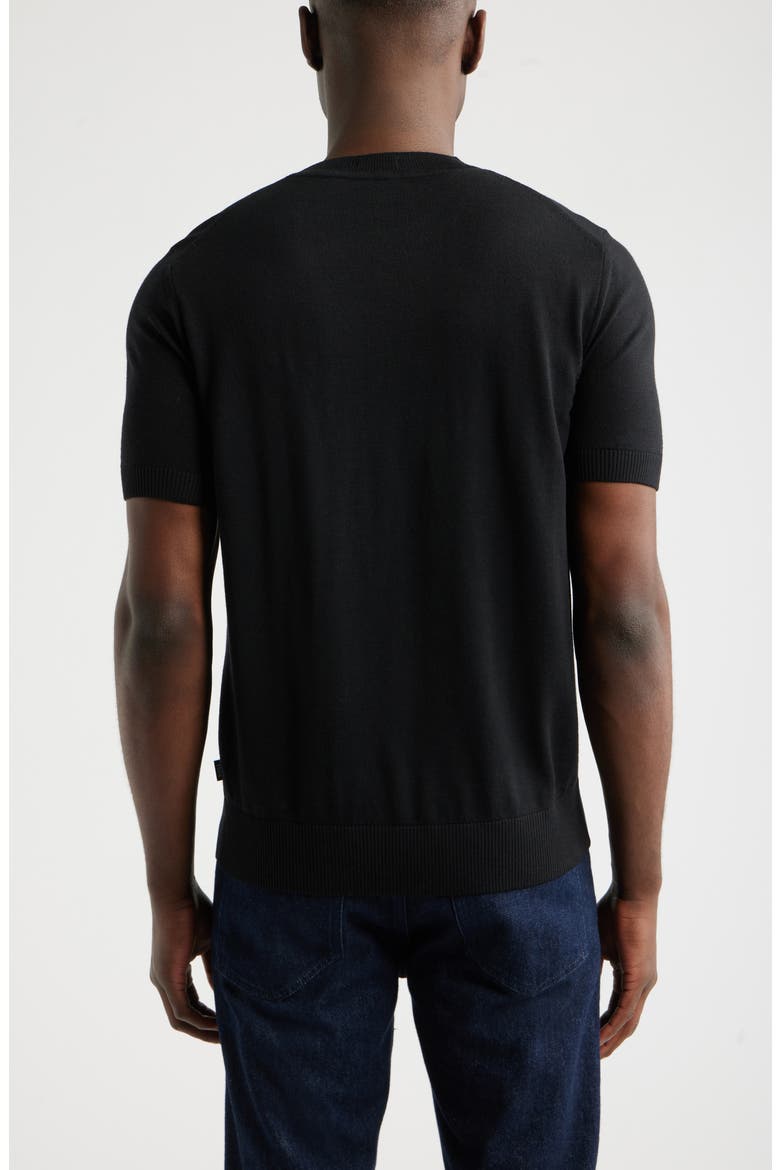 Umauro Wool Knit T-Shirt, Alternate, color, BLACK