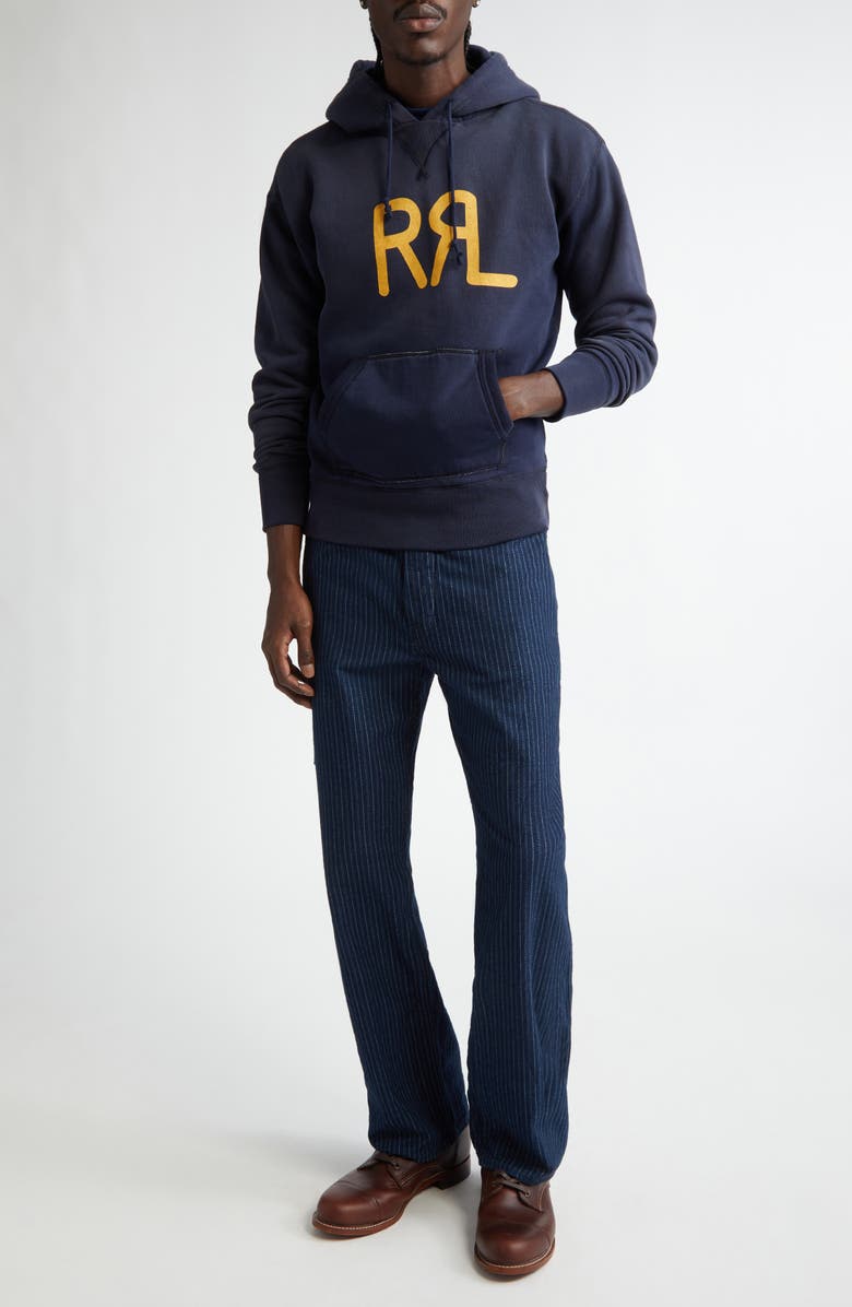 Double RL Eastman Pinstripe Buckle Back Cotton Pants, Alternate, color, 