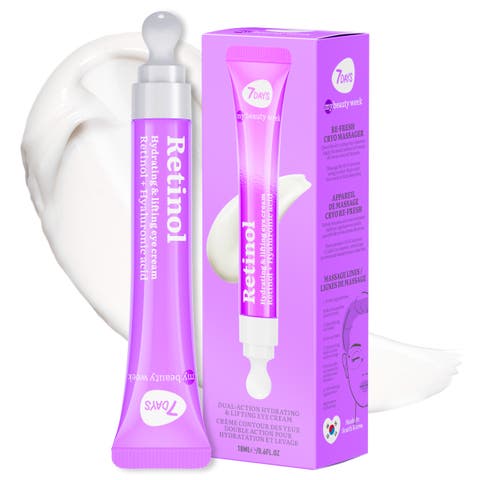 Eye Cream with Retinol for Moisturizing & Smoothing Skin with Cooling Ceramic Applicator