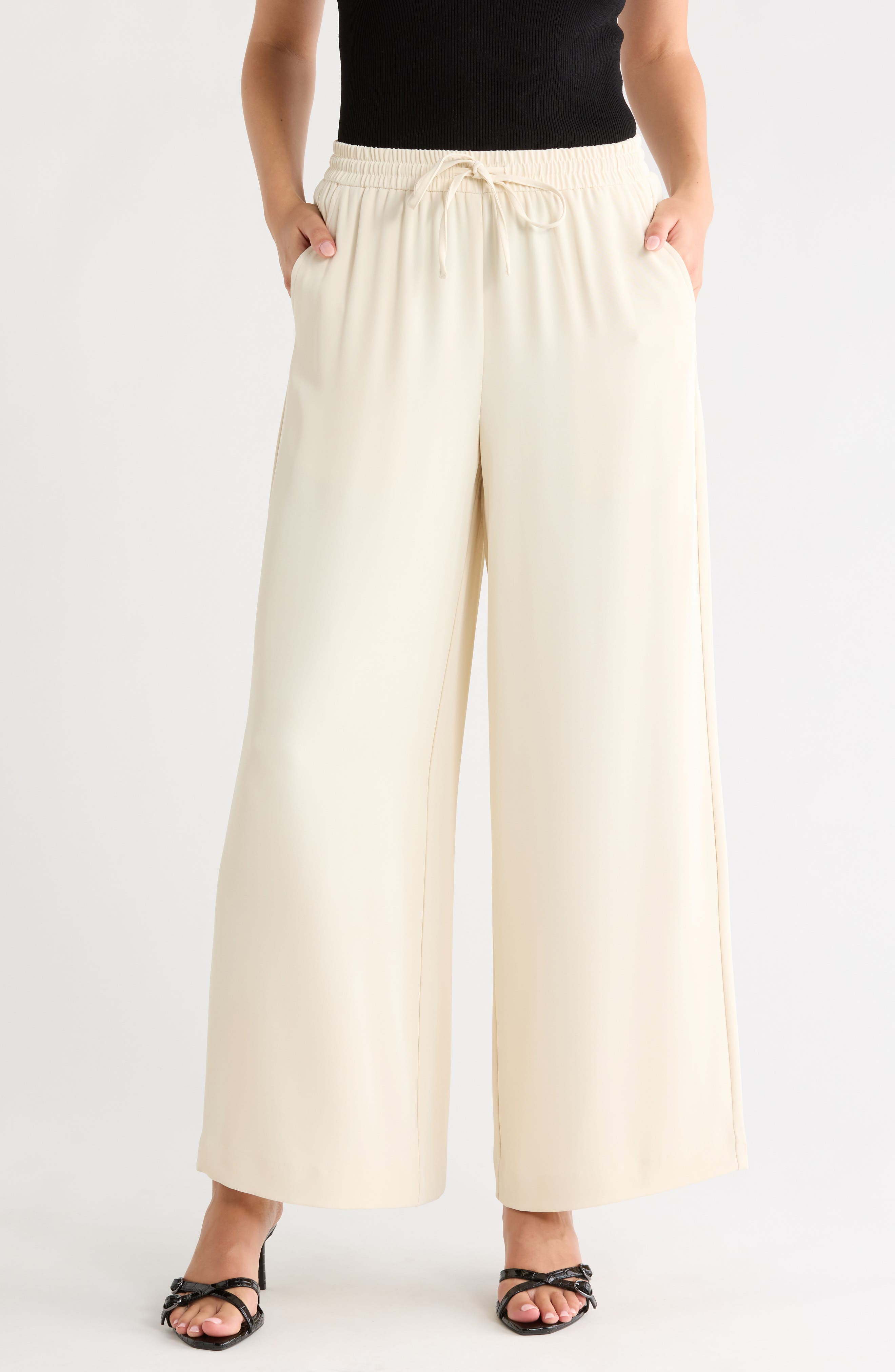 Nanette Lepore Wide Leg Pull-On Pants