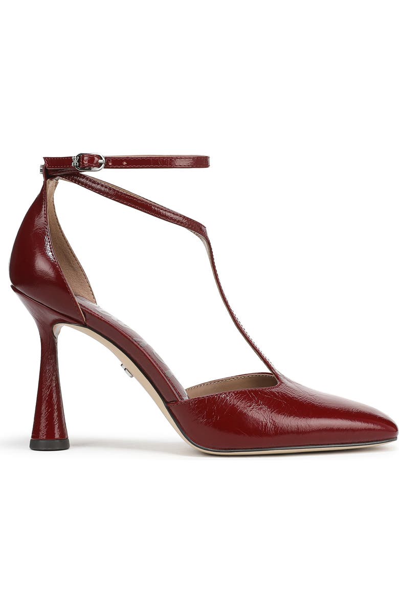 Sam Edelman Everett Ankle Strap Pump, Alternate, color, Cabernet Red
