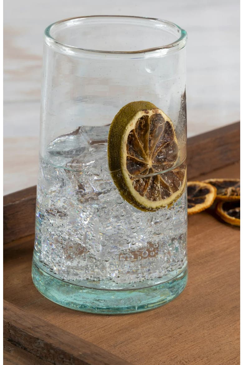 Moroccan Cone Glass Large, Alternate, color, BLUE