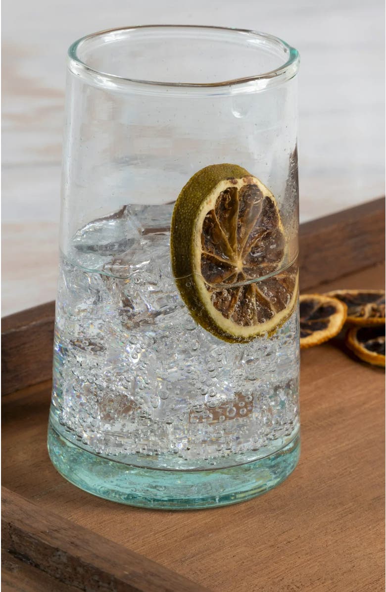 Verve Culture Moroccan Cone Glass Large, Alternate, color, Clear