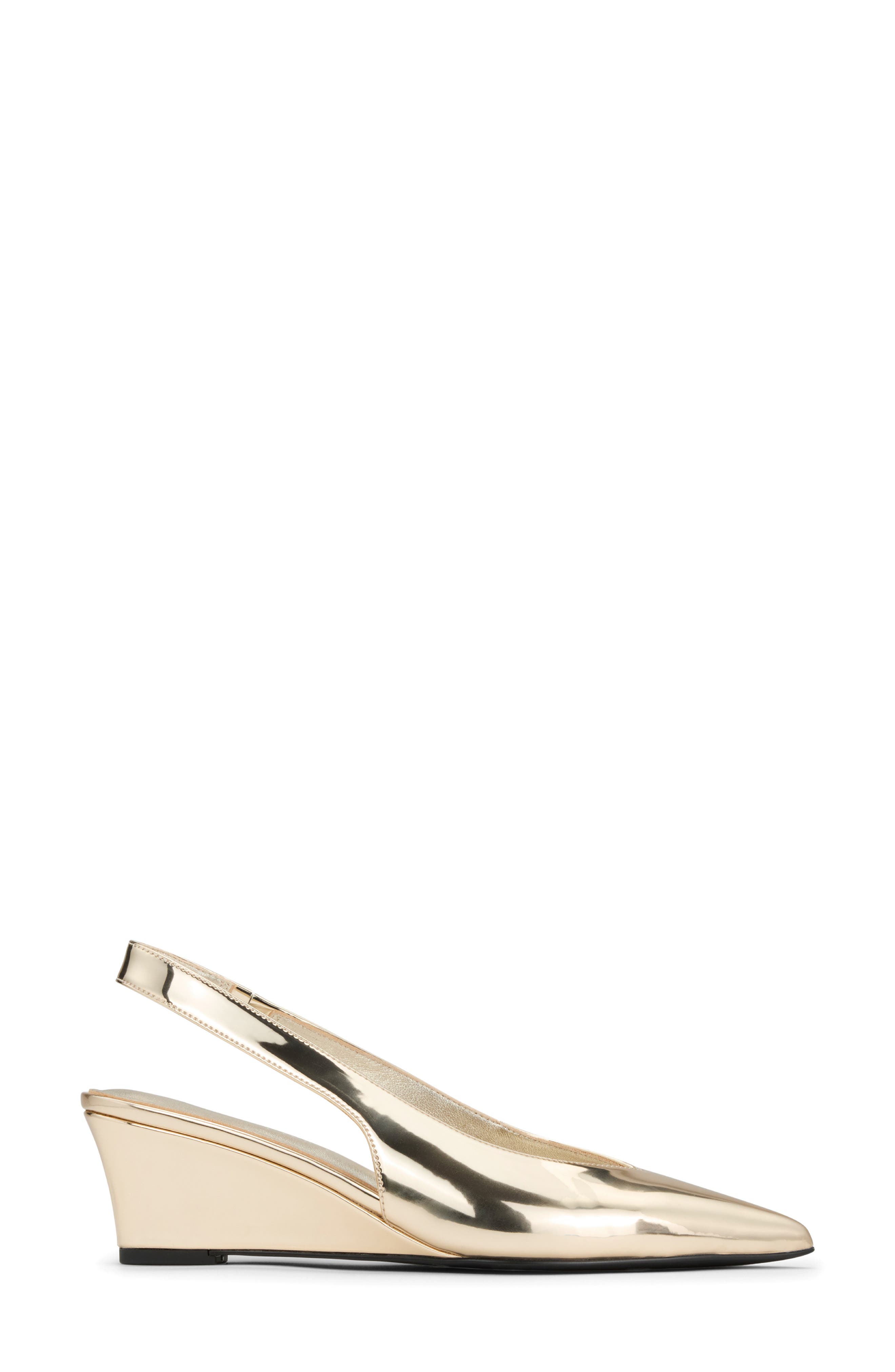Yosi Samra Phoebe Slingback Pointed Toe Pump, Alternate, color, Gold