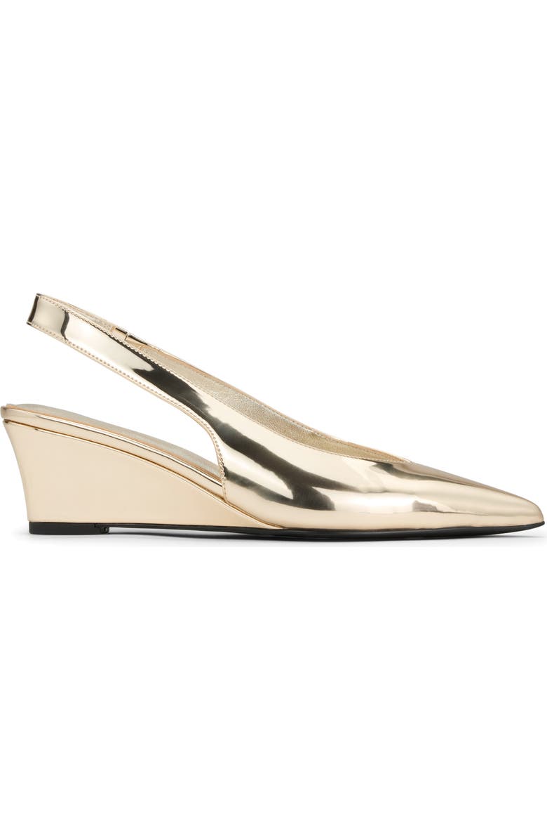 Yosi Samra Phoebe Slingback Pointed Toe Pump, Alternate, color, Gold