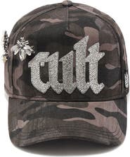 Cult of Individuality Crystal Logo Camo Trucker Hat