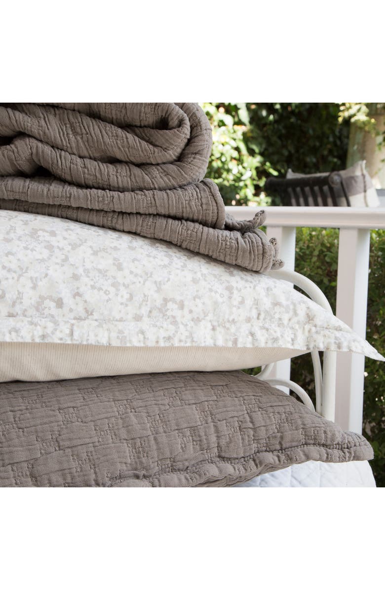 Pom Pom at Home Ojai Matelassé Quilt, Alternate, color, Pebble