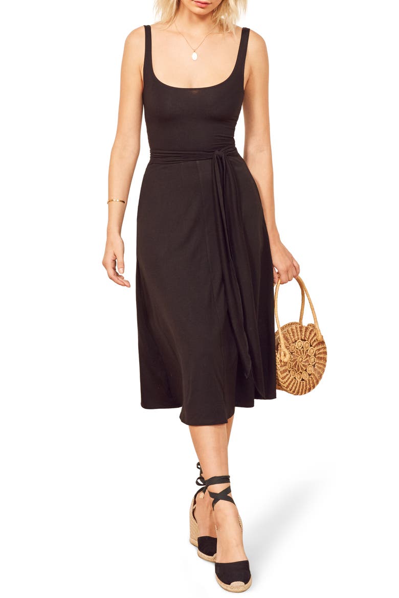 August Dress, Main, color, BLACK