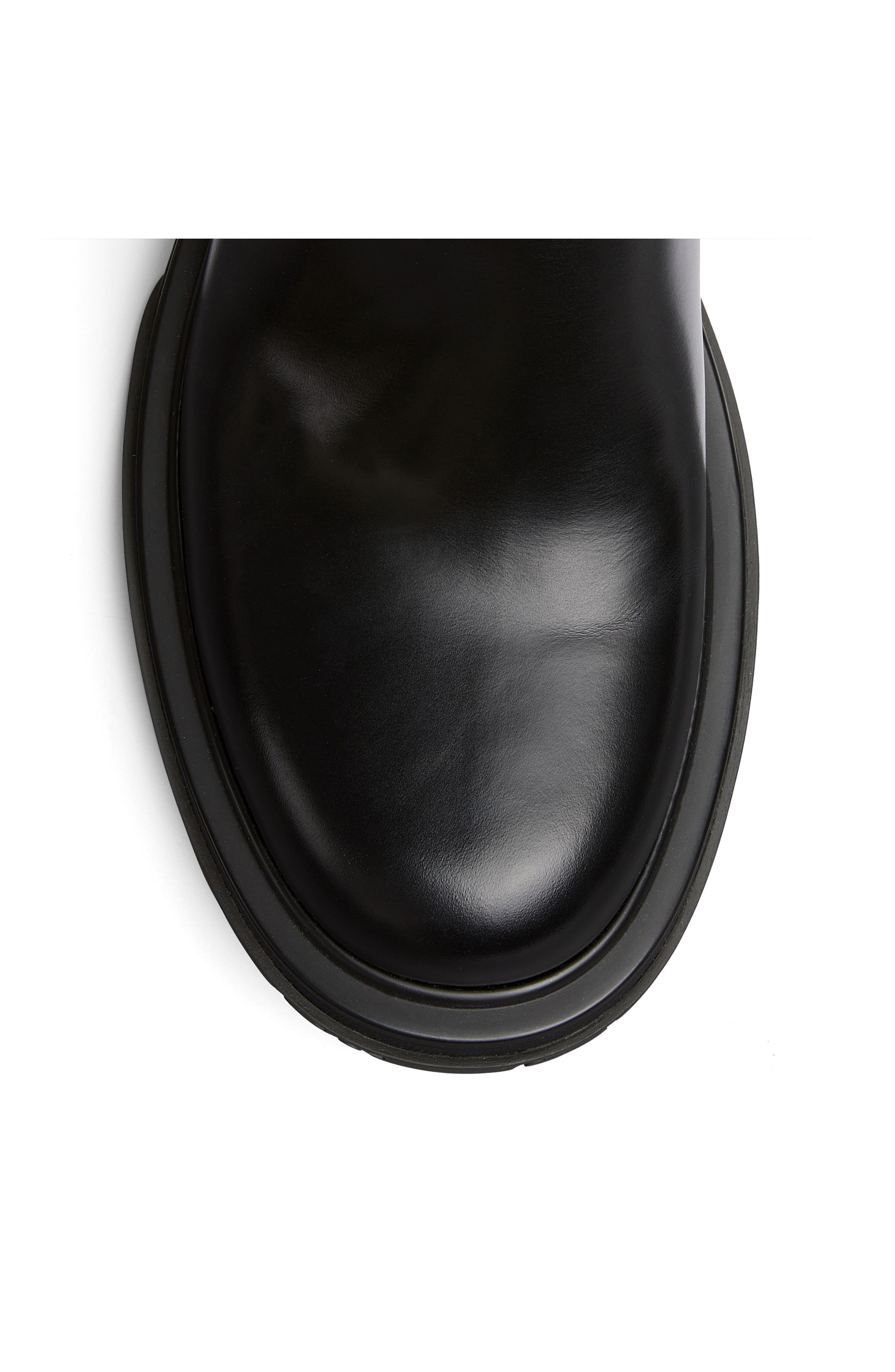 Gucci Posey Chelsea Boot, Alternate, color, Black/Black