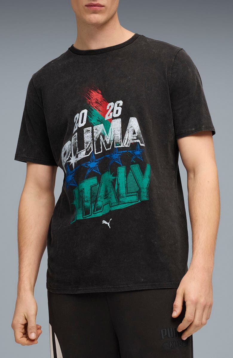 PUMA Fanpack '90s Bespoke Italy Cotton Graphic T-Shirt, Main, color, 
