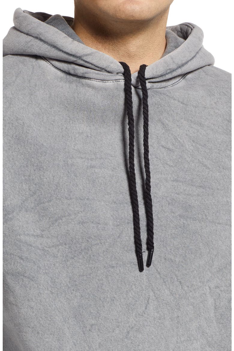 Cotton Fleece Hoodie, Alternate, color, GREY