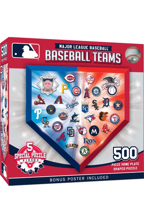 MLB Home Plate 500 Piece Shaped Puzzle