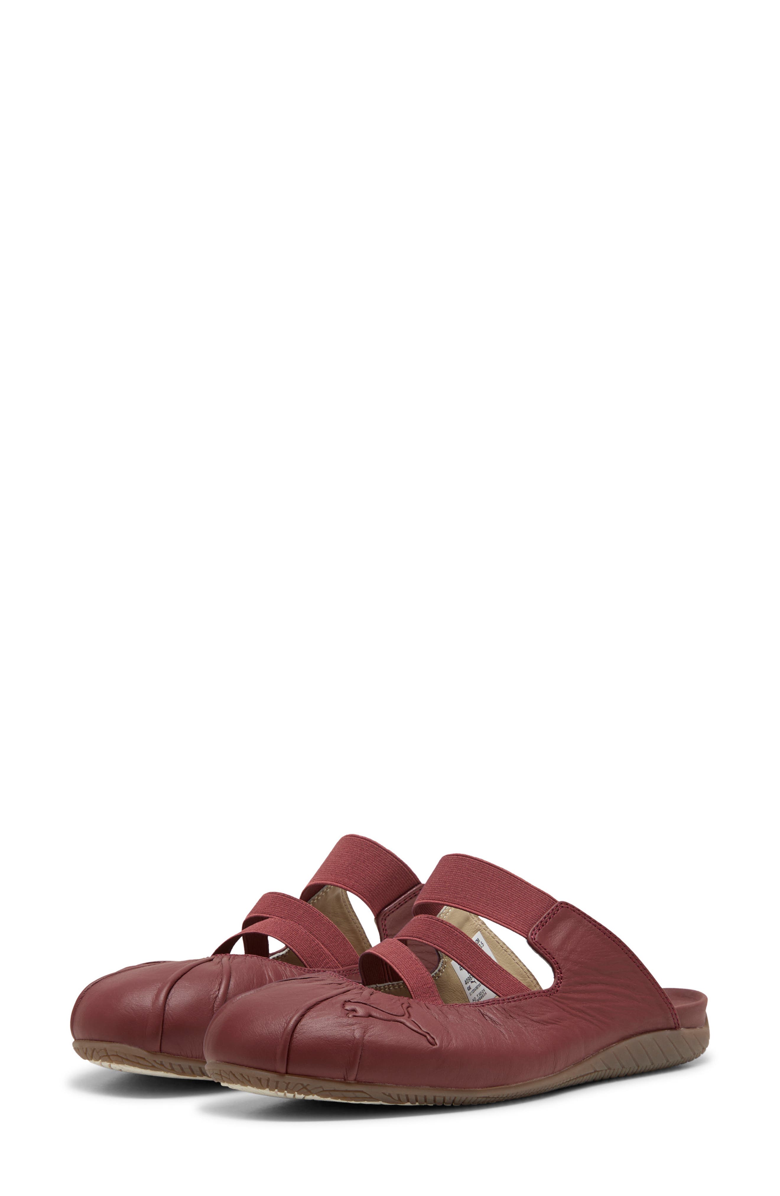 Speedcat Leather Mule, Main, color, BURGUNDY/ HAUTE COFFEE
