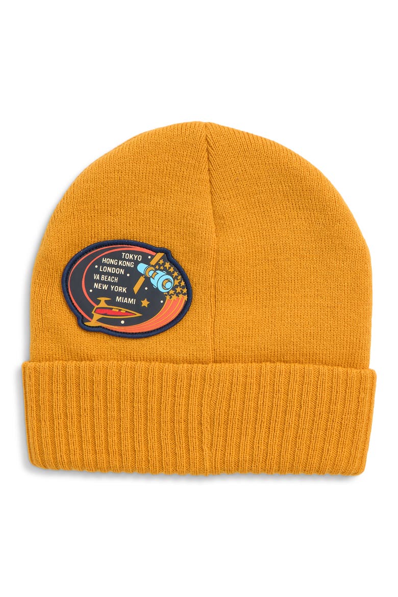 Stamps Beanie, Alternate, color, GOLDEN YELLOW