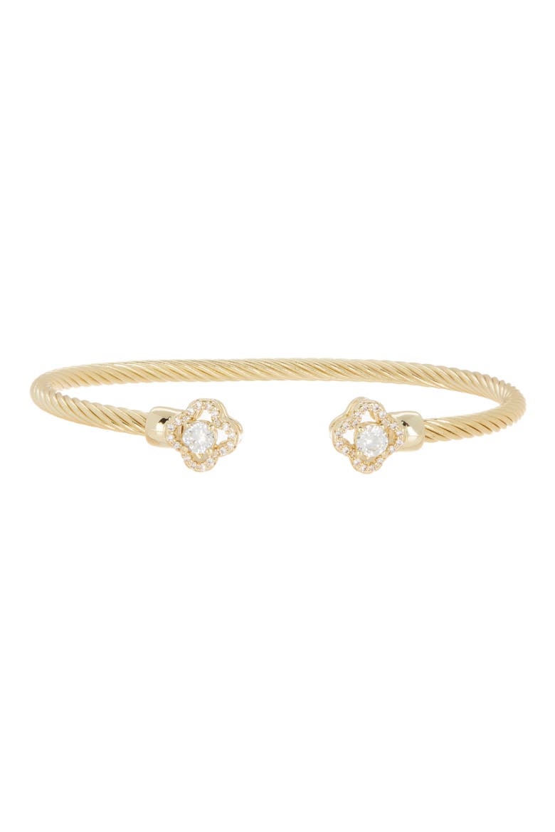 CZ Cuff Bracelet, Main, color, YELLOW