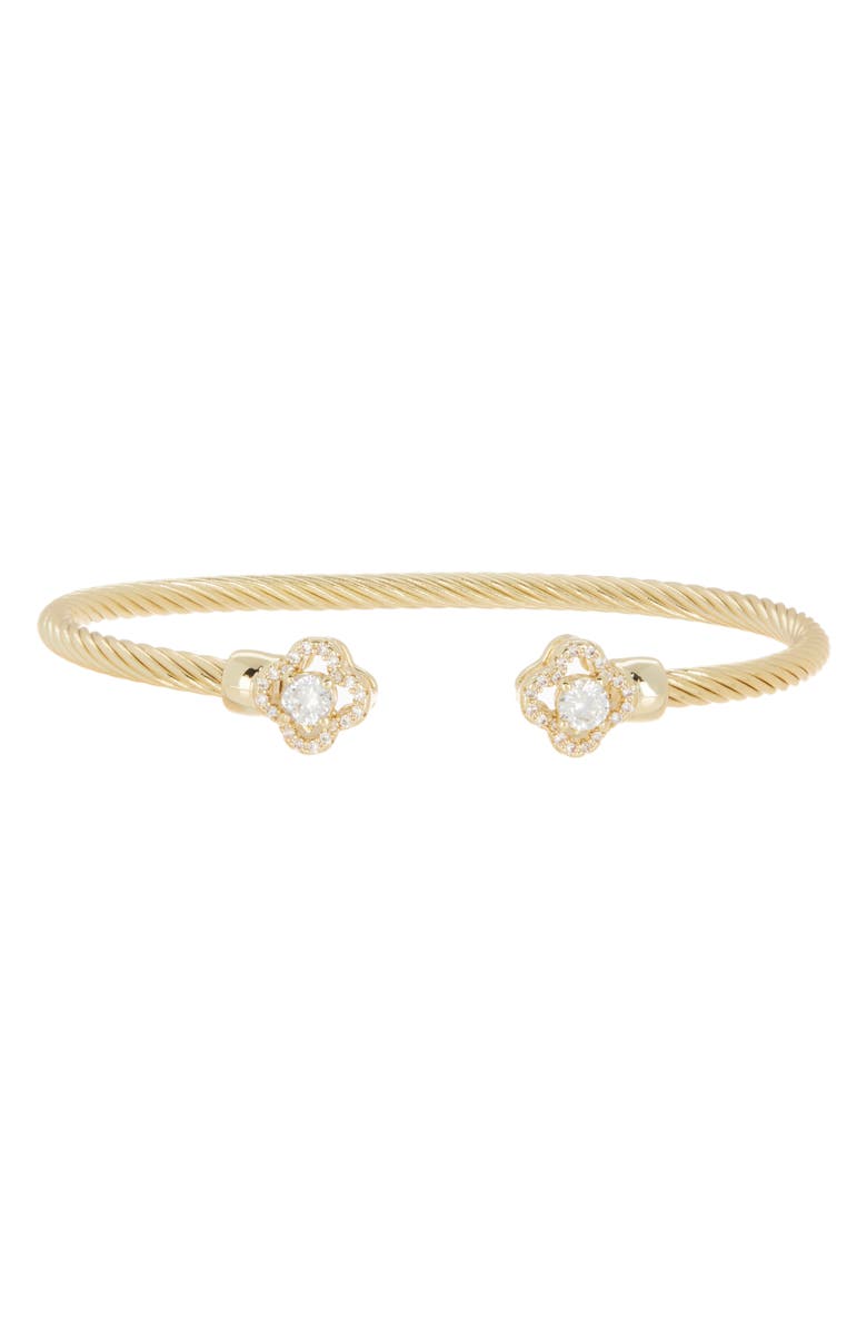 Juvell CZ Cuff Bracelet, Main, color, Yellow