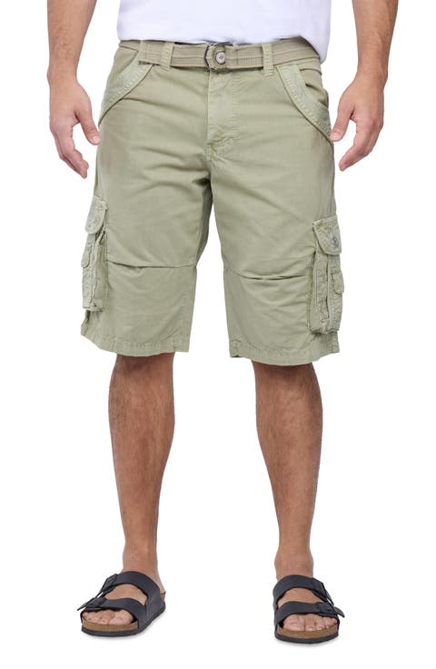 Belted Bermuda Cargo Shorts (Regular & Big)