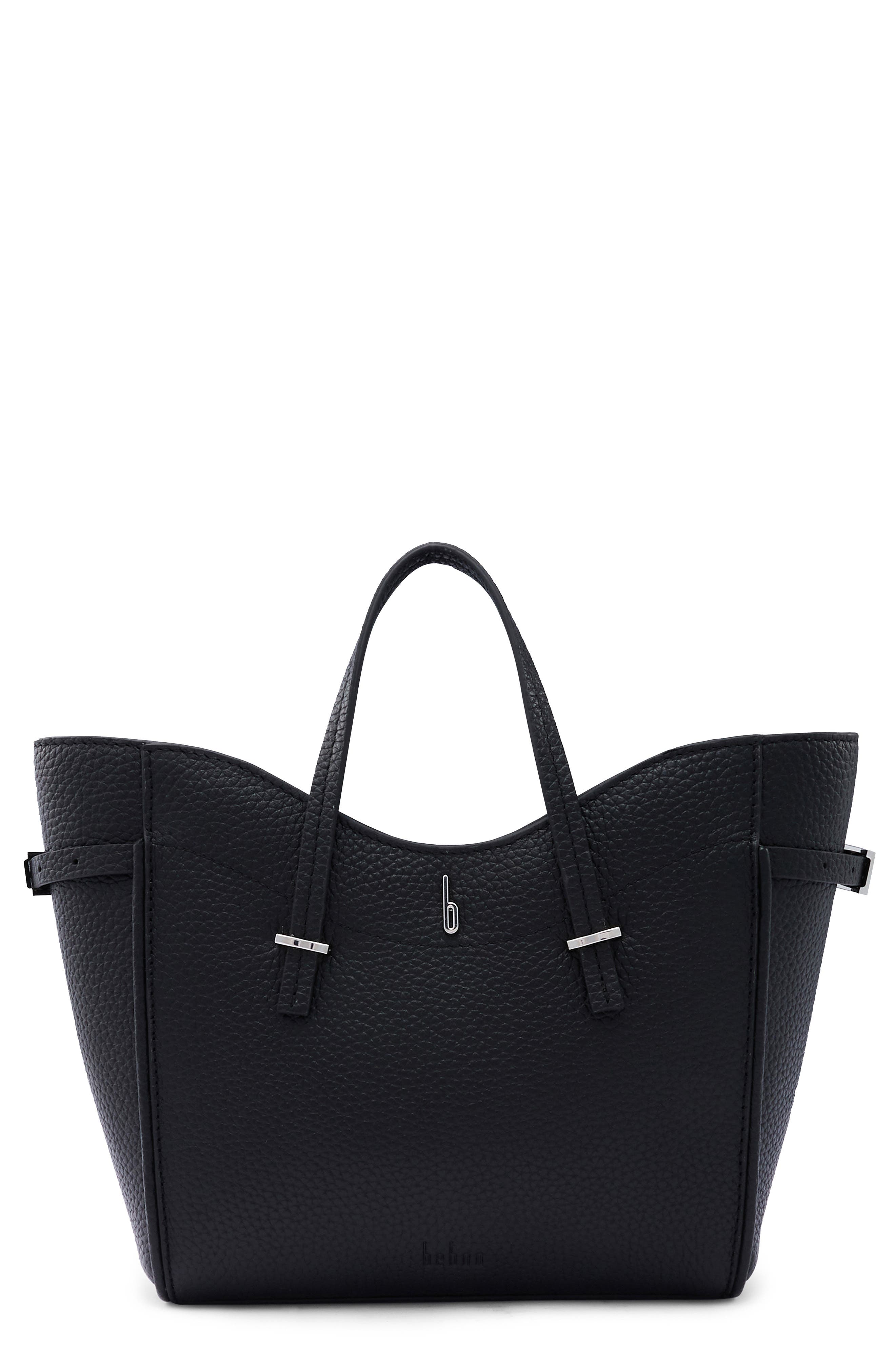 behno Mini Greta Crossbody Tote, Main, color, Black