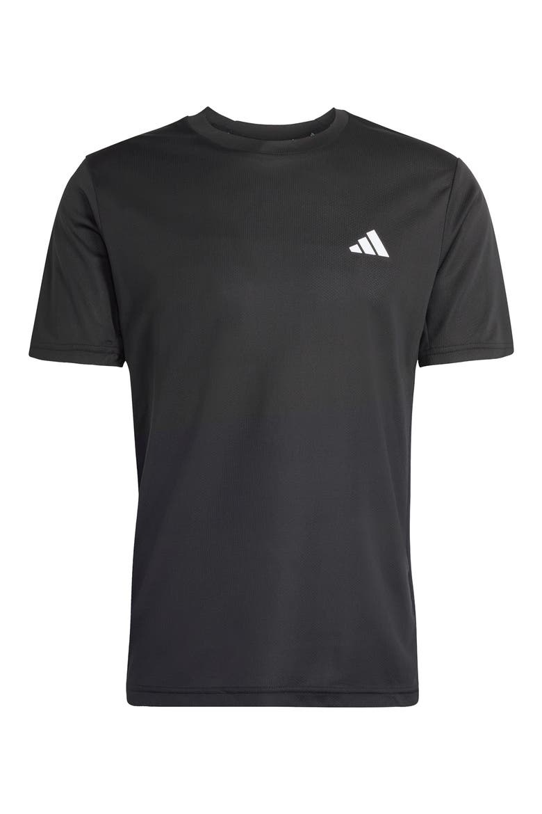 Workout Essential Base 3-Stripes T-Shirt, Alternate, color, BLACK/DARK GREEN/WHITE/SCARLET