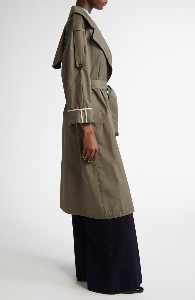 Max Mara Utrench Oversize Water Repellent Twill Trench Coat, Alternate, color, 