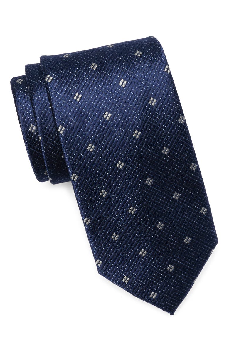 NORDSTROM RACK Jasmin Neat Silk-Blend Tie, Main, color,