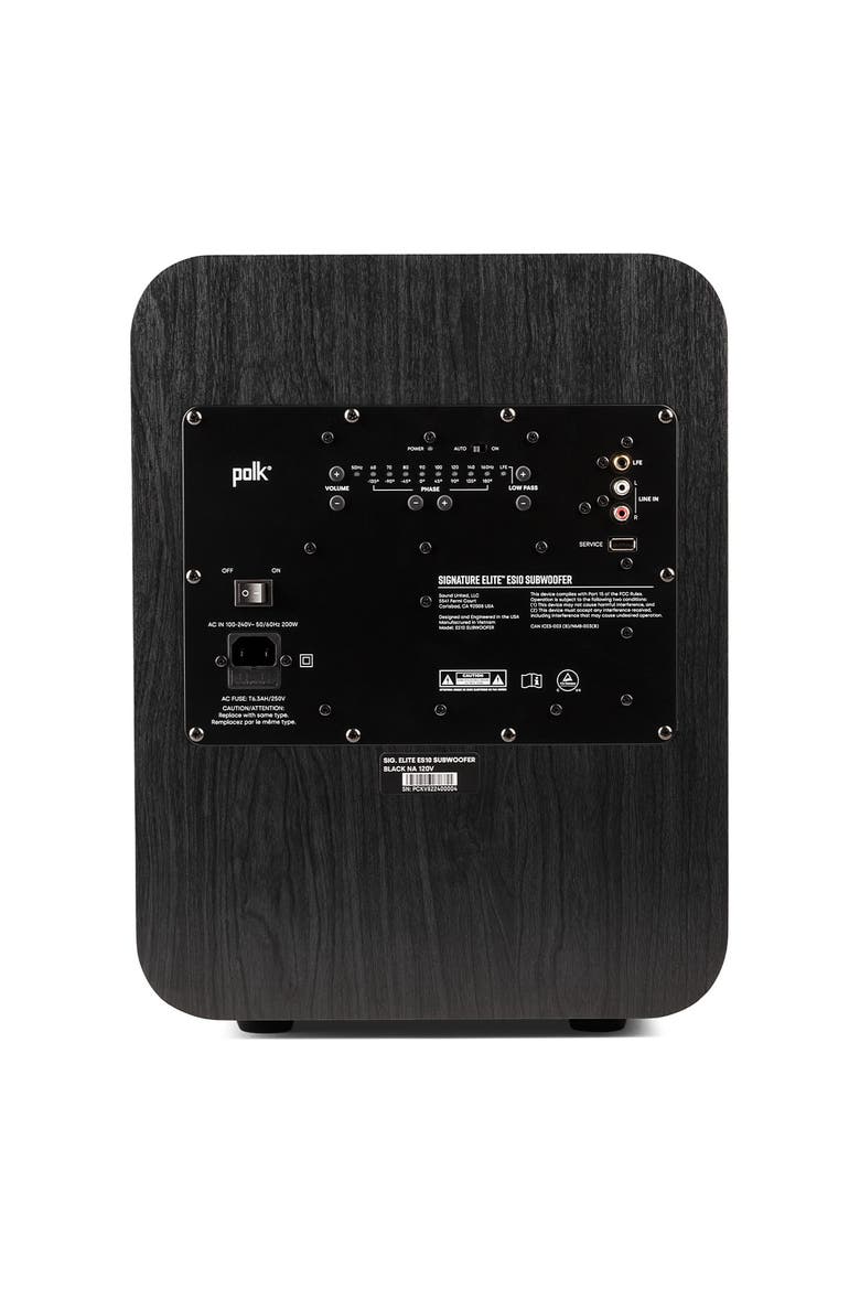 ES10 10" Signature Elite Subwoofer, Alternate, color, Black