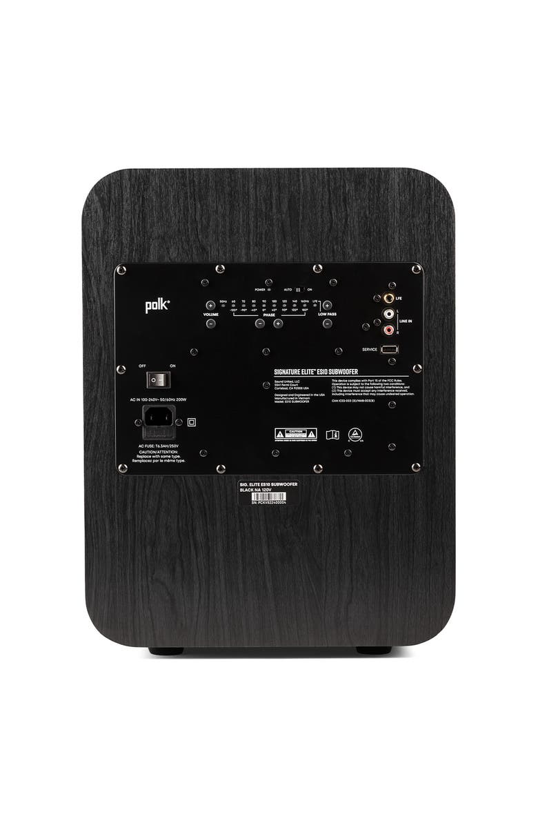 Polk Audio ES10 10" Signature Elite Subwoofer, Alternate, color, Black