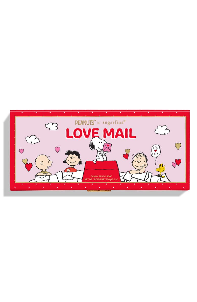sugarfina x Peanuts<sup
™</sup
 Love Mail 3-Piece Candy Cube Bento Box, Alternate, color, 