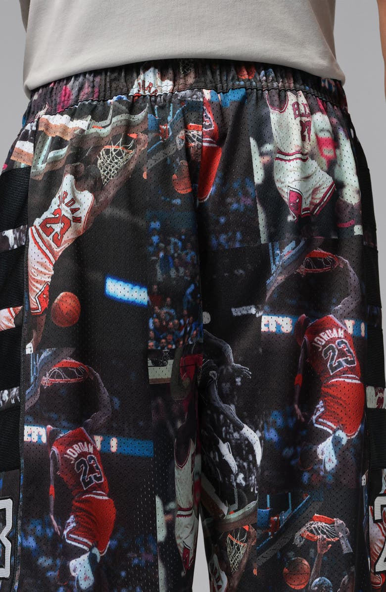 Jordan Flight Oversize Cat Scratch Mesh Shorts, Alternate, color, Black