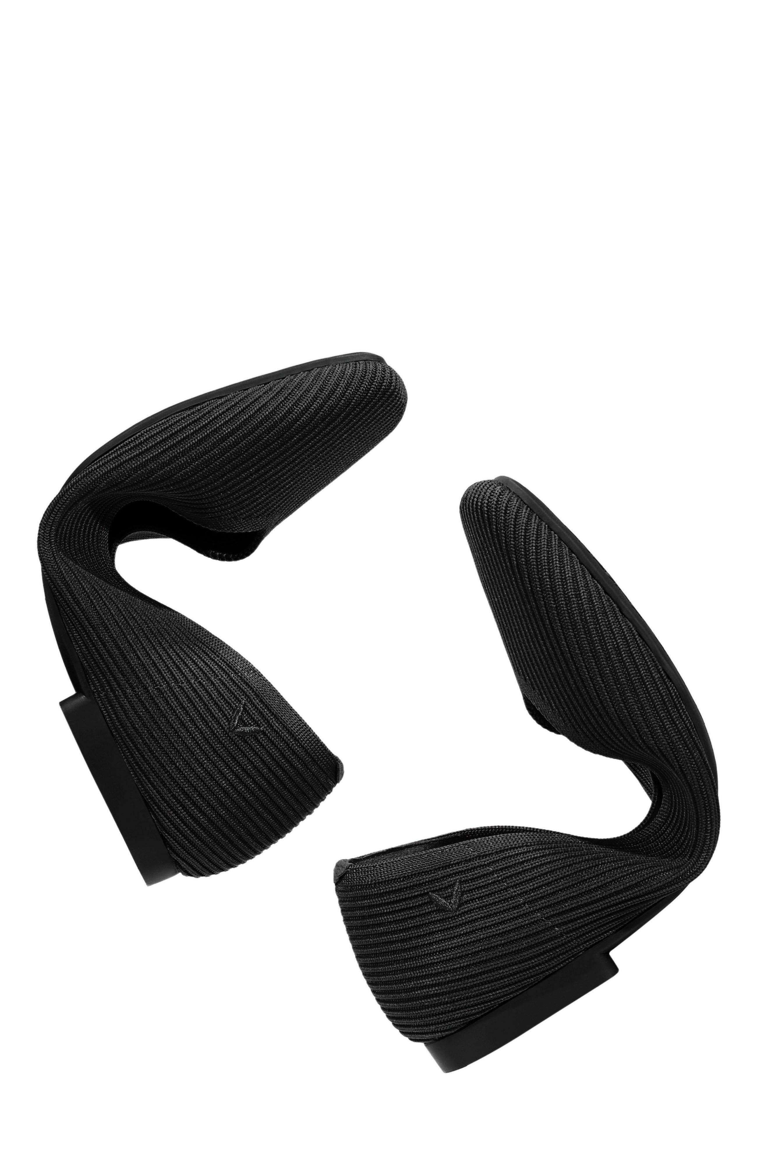 VIVAIA Square-Toe V-Cut Flats, Alternate, color, Black