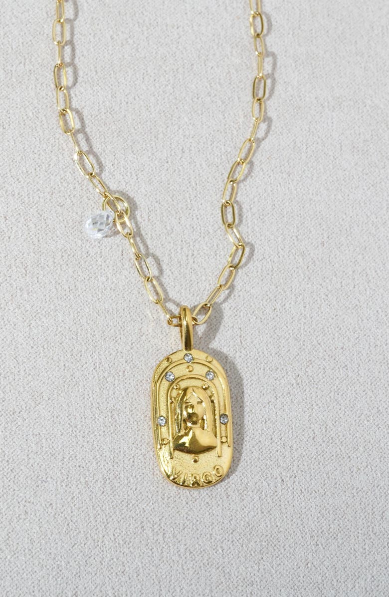 KOZAKH Cielo Zodiac Pendant Necklace, Alternate, color, Virgo/ Gold