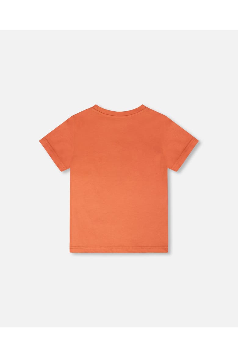 Organic Cotton Jersey Skate Chest Graphic T-Shirt, Alternate, color, Orange