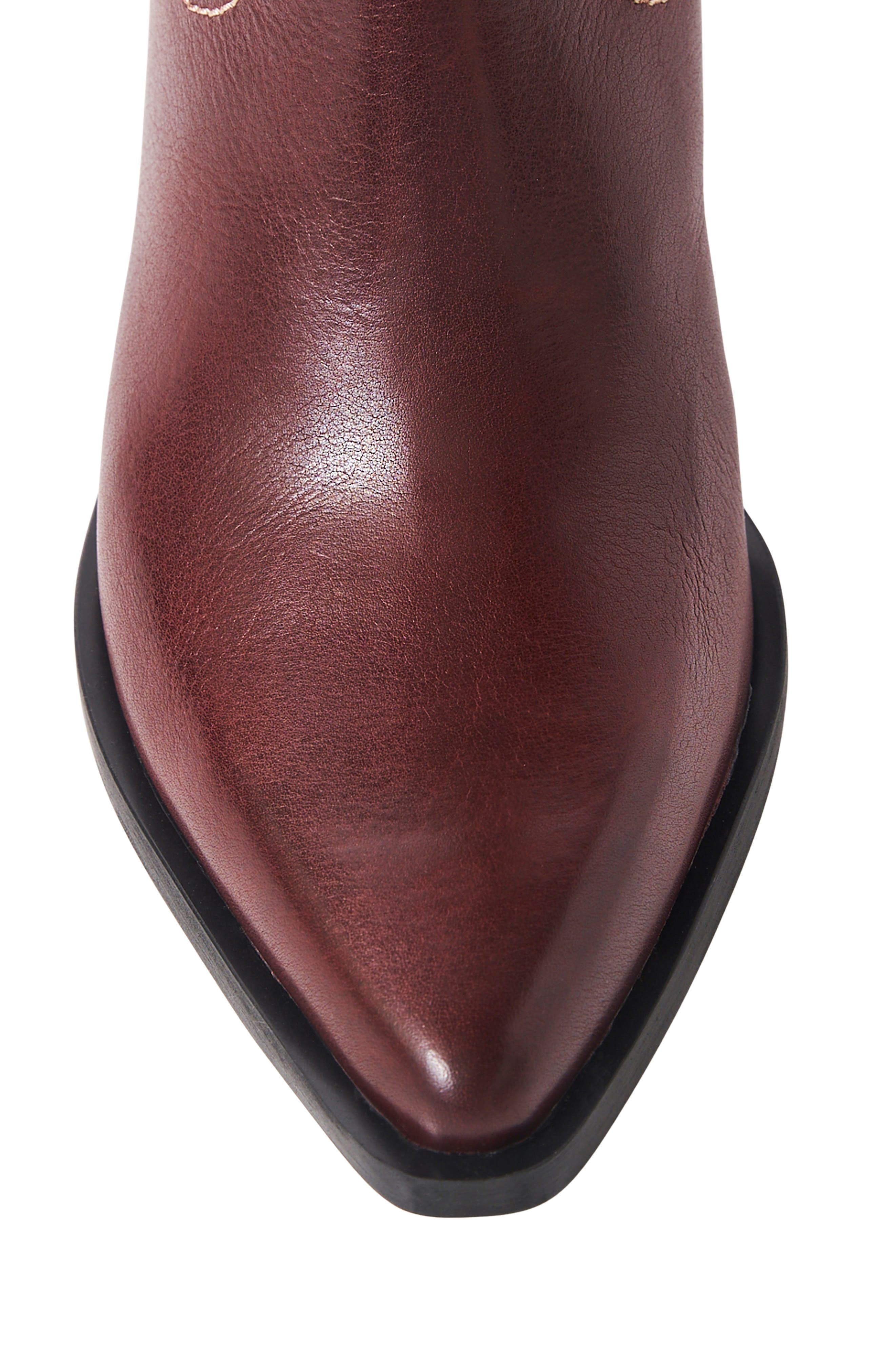 Free People Pitchfork Western Boot, Alternate, color, Espresso/ Camel