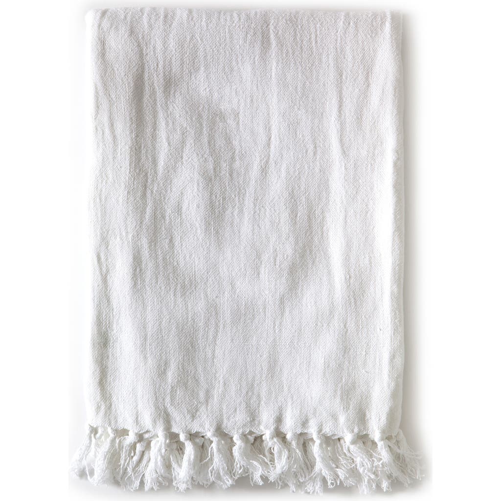 Pom Pom At Home Montauk Blanket In White