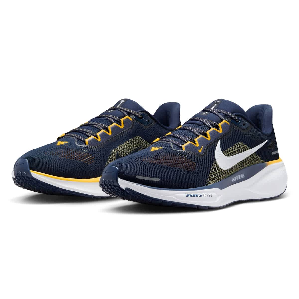 Nike Unisex Nike Navy West Virginia Mountaineers Zoom Pegasus 41 Running Shoes, Alternate, color, 