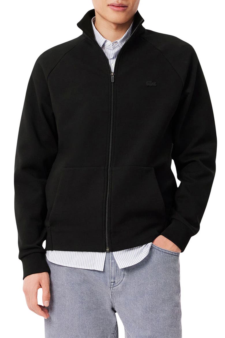 Classic Fit Fleece Zip Sweatshirt, Main, color, BLACK
