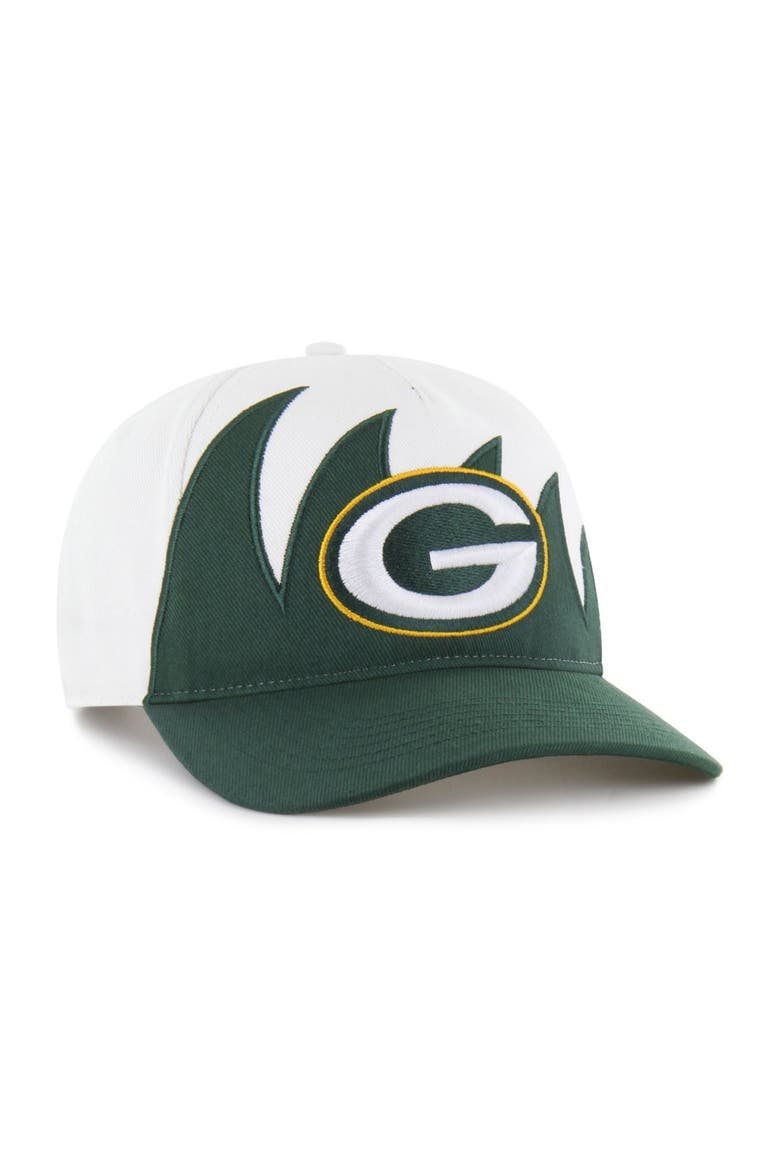 Men's '47 White Green Bay Packers Jagged Hitch Adjustable Hat, Alternate, color, White