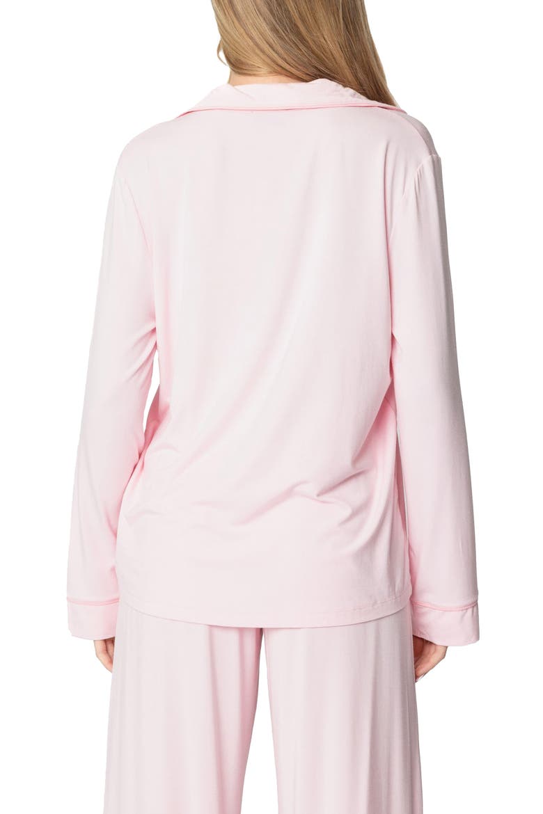 Jeanette Button-Up Pajama Top, Alternate, color, LIGHT-PINK