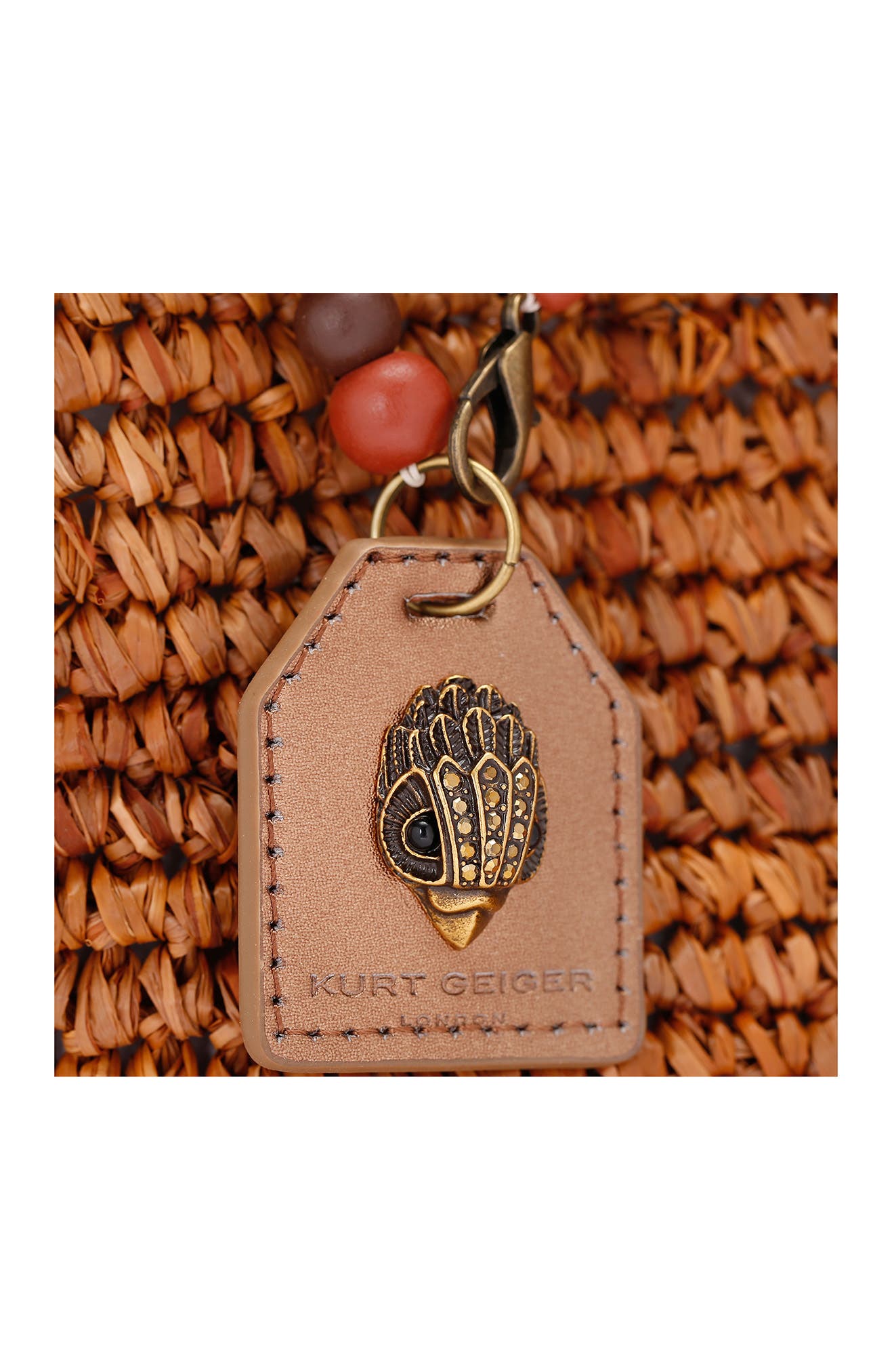 Kurt Geiger London Raffia Hobo Bag, Alternate, color, 