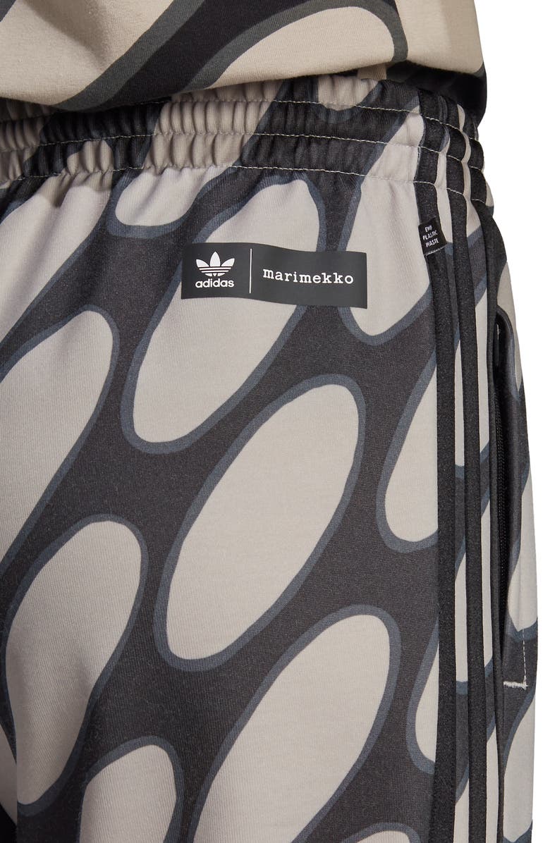 adidas x Marimekko Linssi Print Flare Knit Track Pants, Alternate, color, 