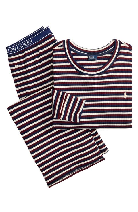 Sleep Club Stripe Thermal Pajamas