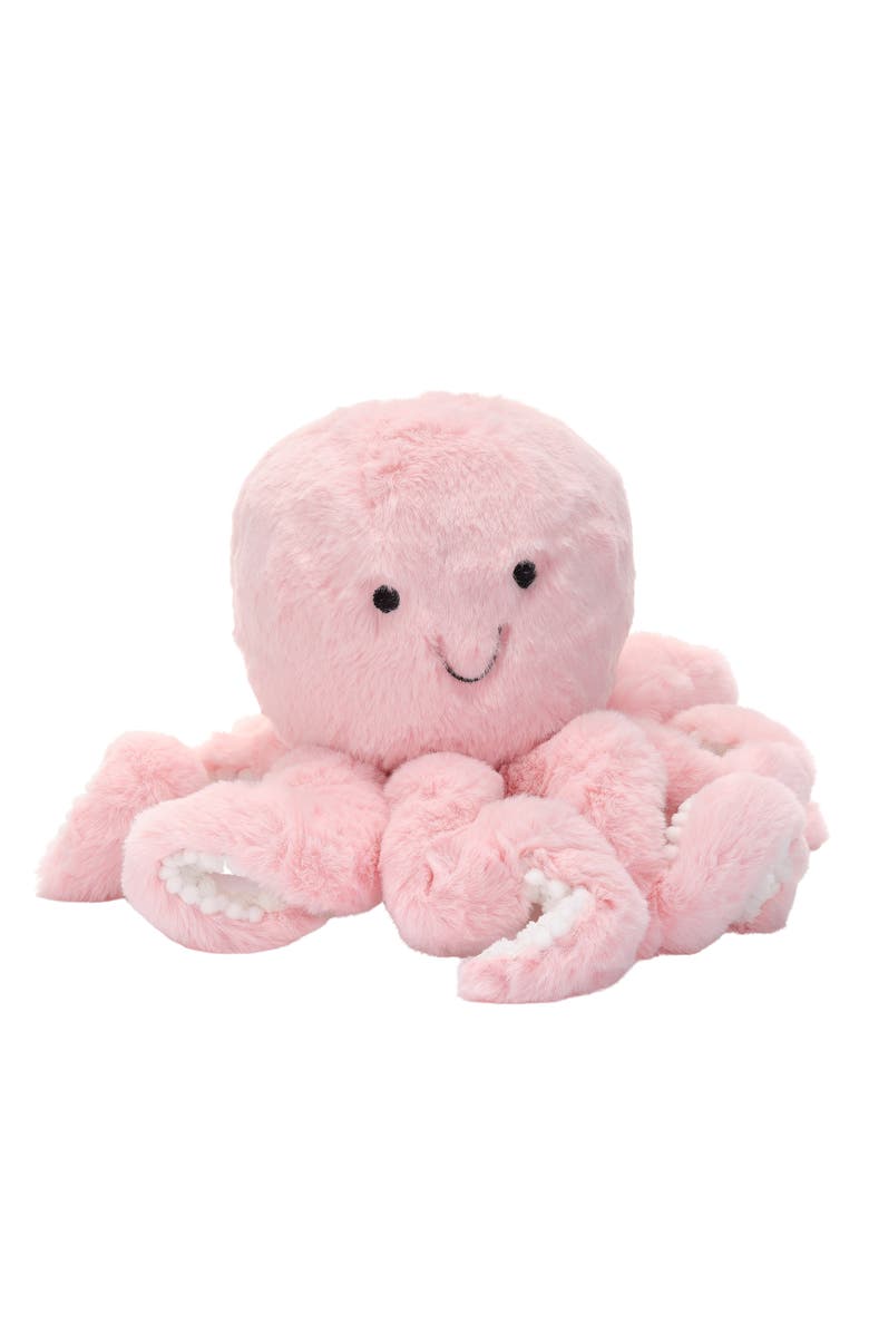 Lambs & Ivy Sea Dreams Plush Octopus Stuffed Animal Toy - Bubbles, Main, color, Pink