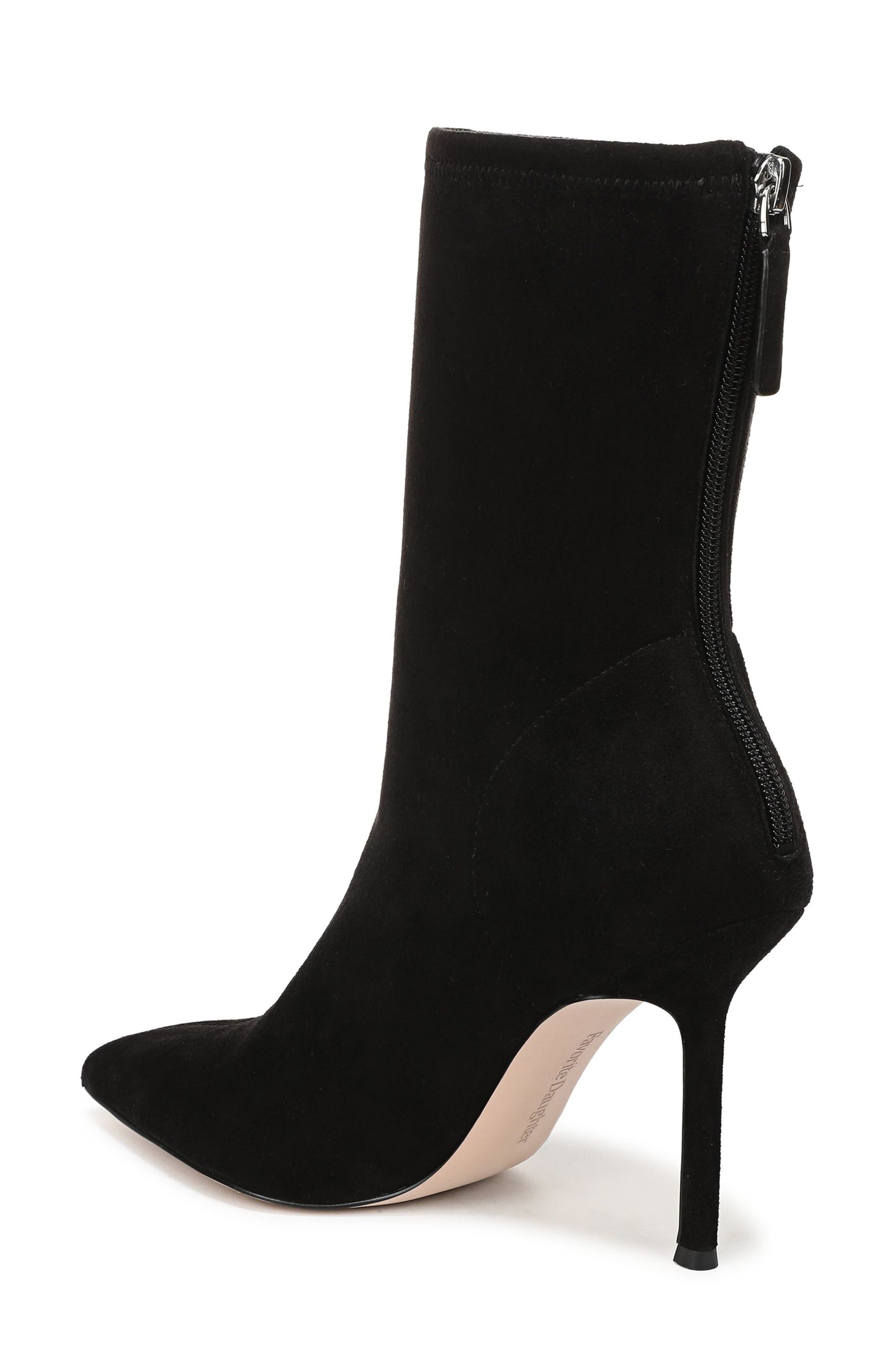 Ryder Pointed Toe Bootie, Alternate, color, BLACK