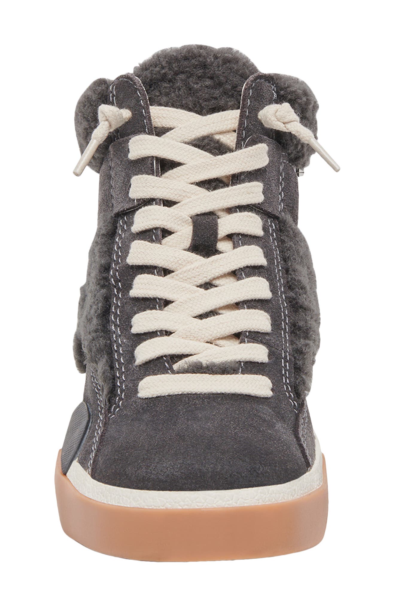 Dolce Vita Zilvia Faux Shearling High Top Sneaker, Alternate, color, 